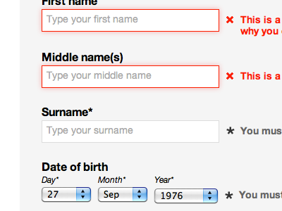 Now in code day job error form interface ui ux work