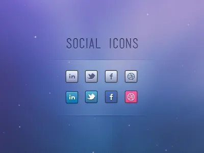 Social Icons Set clean icons social