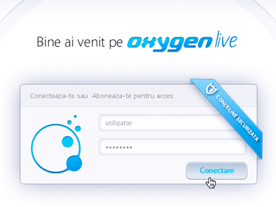 Oxygenlive.ro login animated calculator expose login menu search ui user experience ux webdesign