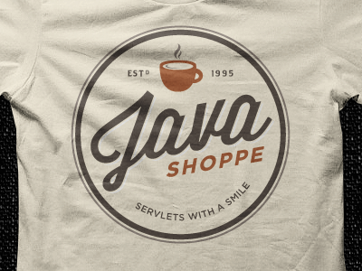 Java Shoppe Shirt WIP brothers brown coffee gotham java orange retro shirt steam t shirt tan tshirt wisdom script