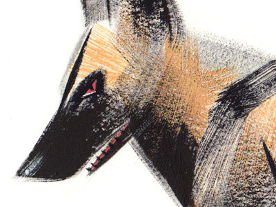 african wild dog african wild dog animals gouache illustration
