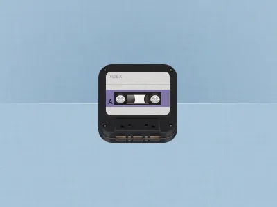 Retro Cassette PSD cassette free icon ios psd retro tape