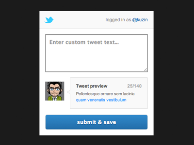 Tweet Modal modal preview tweet twitter