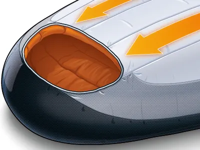 Sleeping Bag WIP 2 coaches loupe illustration vector