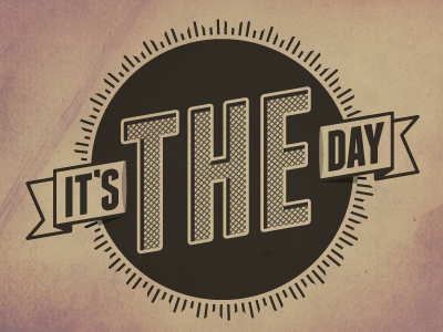 Its The Day Logo-v2 logo typography vector