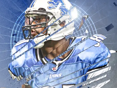 Calvin Johnson Final design detroit football lions nfl