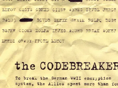 the Codebreakers codebreakers feature magazine opener