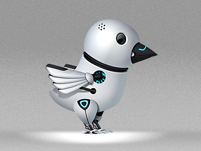 Futuristic Twitter Bird bird futuristic icon twitter