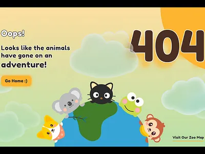 Zoo Error Page 404 error error page page not found ui zoo