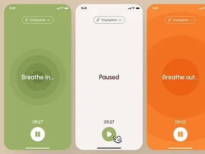 freud v2: AI Mental Health App - Focus Breathing Exercise Timer ai mental health app ai therapy app breathing exercise clean figma ui kit focus timer green mental health app mental health chatbot mental health companion mental health ui kit mindful assistant app mindful exercise mindfulnes timer mindfulness app minimal mobile app modern mood tracker app self care app