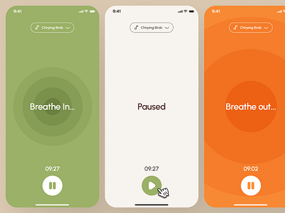 freud v2: AI Mental Health App - Focus Breathing Exercise Timer ai mental health app ai therapy app breathing exercise clean figma ui kit focus timer green mental health app mental health chatbot mental health companion mental health ui kit mindful assistant app mindful exercise mindfulnes timer mindfulness app minimal mobile app modern mood tracker app self care app