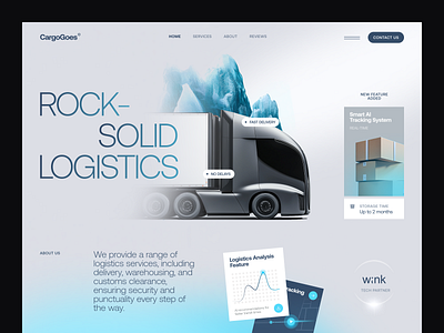 Website for a Logistics Company ✦ CargoGoes design interface product service startup ui ux web website