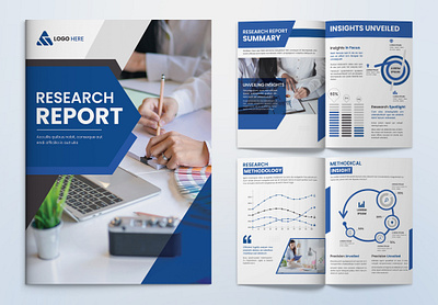 Research Report brochure design graphic design report research research report