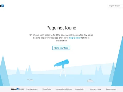 Redesign for Linkedin ( Page Not Found ) Page figma illustration linkedin page not found ui ux vector