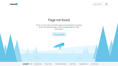 Redesign for Linkedin ( Page Not Found ) Page figma illustration linkedin page not found ui ux vector