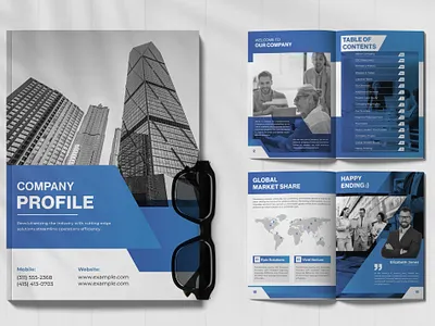 Company Profile Brochure brochure brochure design company company profile graphic design profile