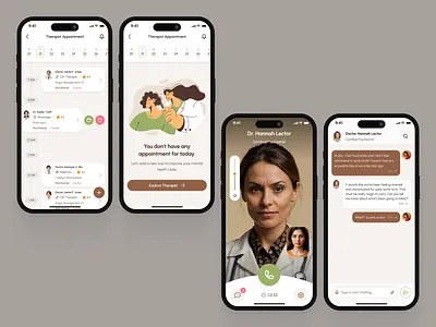 freud v2: AI Mental Health App - Online Therapist Appointment UI ai mental health app ai therapy app clean figma ui kit green mental health app mental health chatbot mental health companion mental health ui kit mindful assistant app mindfulness app minimal mobile app modern mood tracker app online therapy therapist app therapist booking therapist scheduling therapy app