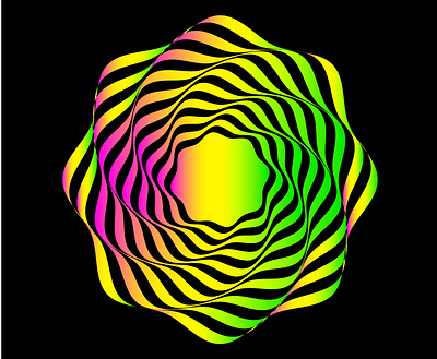 Psychedelic optical illusion