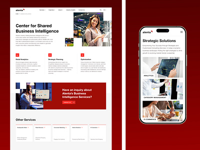 Alenta - Your Marketing Business Partner adaptive branding business company design interface marketing mobile ui ux website
