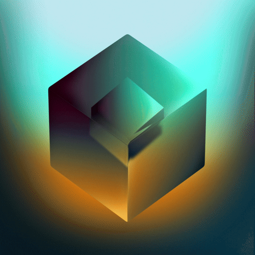 Fake 3D Cube Morphing 2d 3d animation cube cylinder fake3d glassy gradient motion graphics reflection