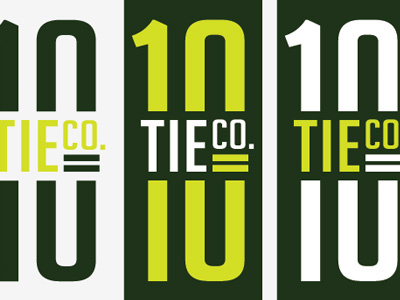 10 Tie Co. branding design handmade logo ties