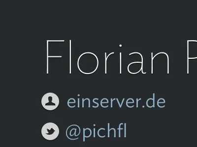 Florian P ideal sans keynote presentation tomorrow