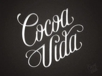 Cocoa Vida - Custom Logotype - feedback please brand chocolate identity lettering logotype typography