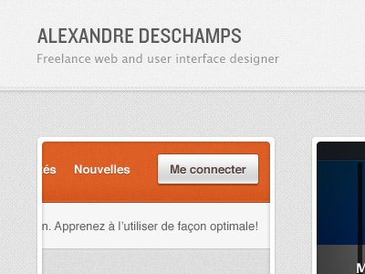 Portfolio Redesign button dribbble inspiration interface portfolio project twitter ui web