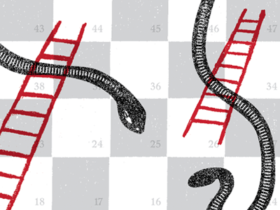 Snakes and Ladders educational letterpress mandate press slc design week