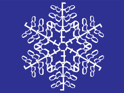 FTE Snowflake holiday illustration snow