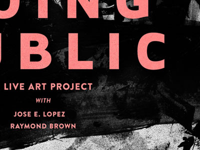 Going Public (Close-up) art grit typography