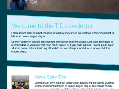 Email newsletter template