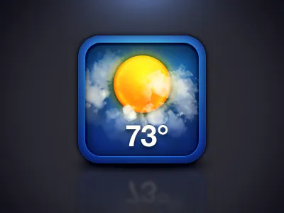 iOS Weather Icon blue clouds icon icons ios sun weather