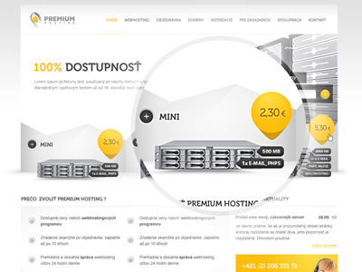 PremiumHosting.sk hosting premium template