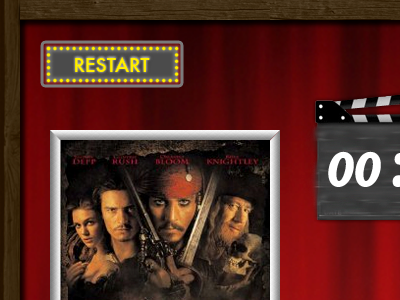 Movie Quiz flash game movie texture