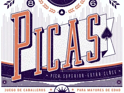 Baraja De Naipes - Picas logo type