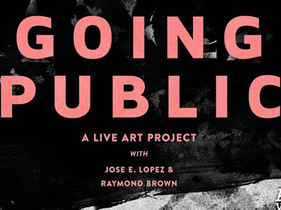 Going Public art grit typography