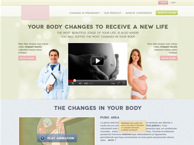 Other website in progress clean pregnant store website