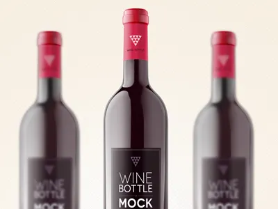 Psd Wine Bottle Mockup Template bottle mockup psd template wine