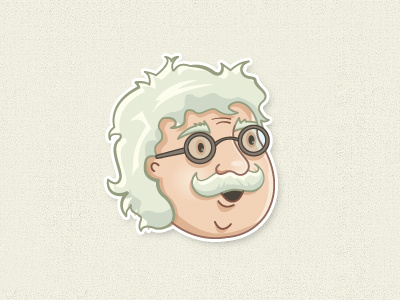 Crazy Professor character illustratiob