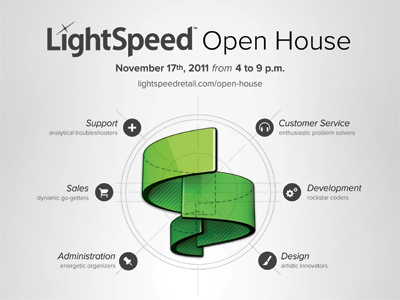 Open House advertisement lightspeed open house