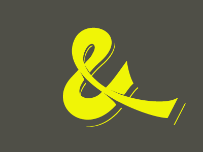 Swooshy Ampersand pt. 2 ampersand