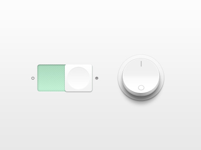 Clean Switches clean design gui interface light shadow simple switch ui user