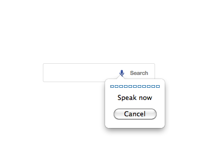 Voice Input via X-Webkit-Speech form input search speak voice wordpress