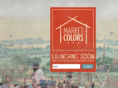 Market Colors Splash background distressed email market photography red signup splash ui verlag vintage