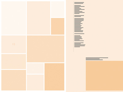 Layout catalog color editorial elysse ricci graphic design layout leo parade neutral simple typography