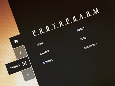 PhotoPharm Hover brand flat jquery logo logo design menu nav navigation tabs themeforest ui wordpress