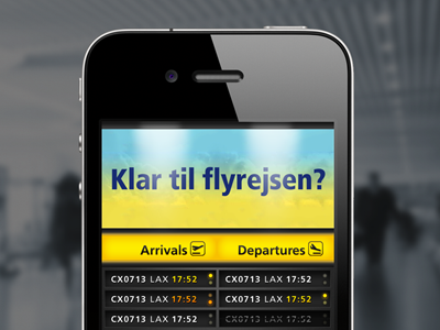 Arrivals & Departures UI airport app arrival creative departure howe ios plane ui web will