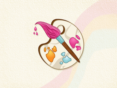 Paint colors icon illustrator paint