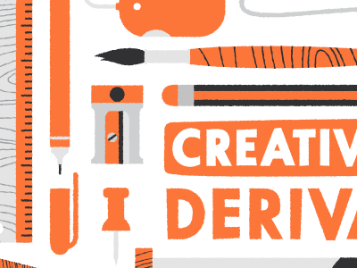 creative... brush creative header illustration pen pencil stationary website